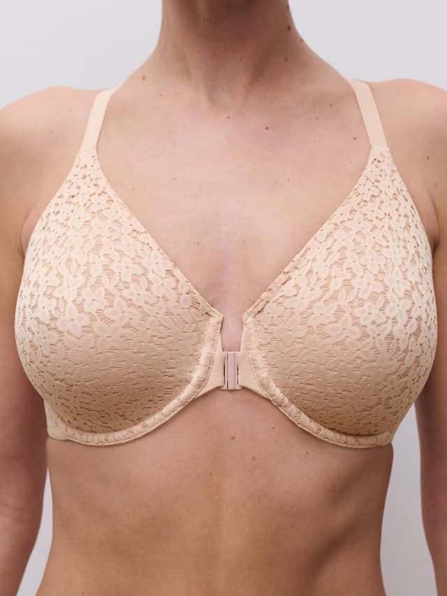 Chantelle Soutien-gorge Moulé Emboîtant Ouverture Frontale - Beige Doré - Norah