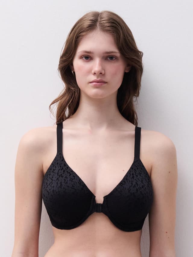 Chantelle Soutien-gorge Moulé Emboîtant Ouverture Frontale - Noir - Norah