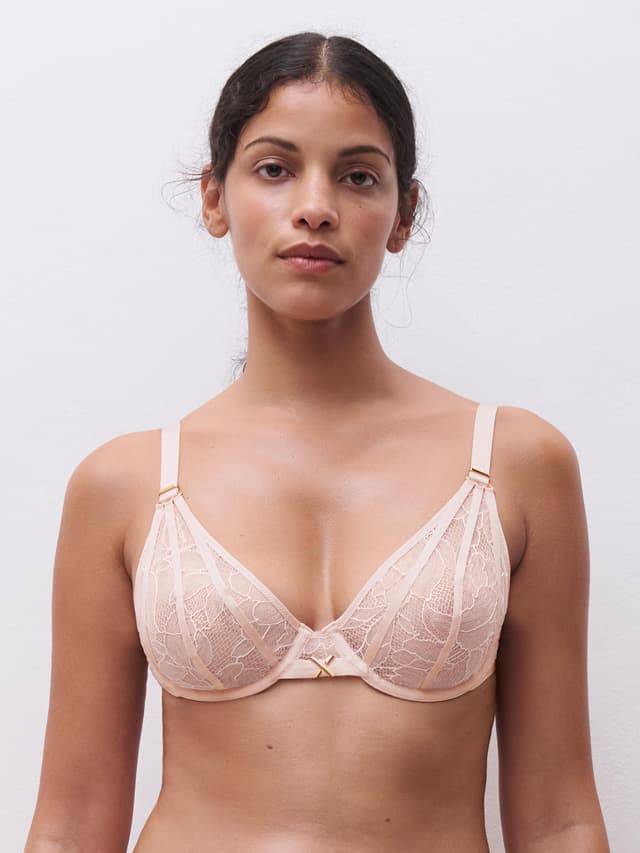 chantelle Soutien-gorge plongeant - Rose taffetas - Xquisite