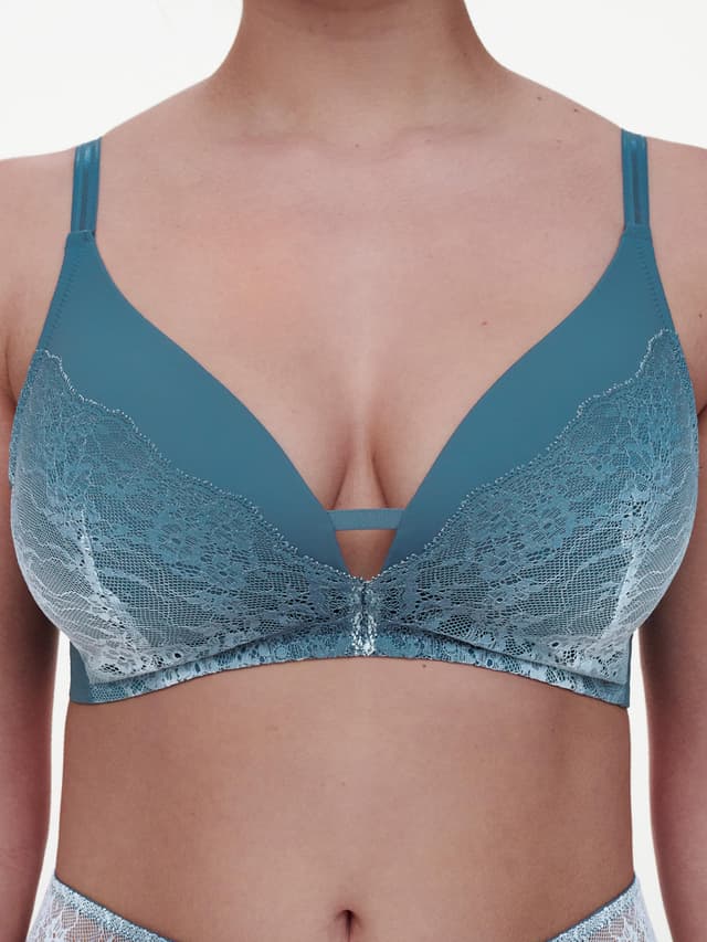 Chantelle Soutien-gorge Sans Armature - Bleu Pétrole Dégradé - Crush