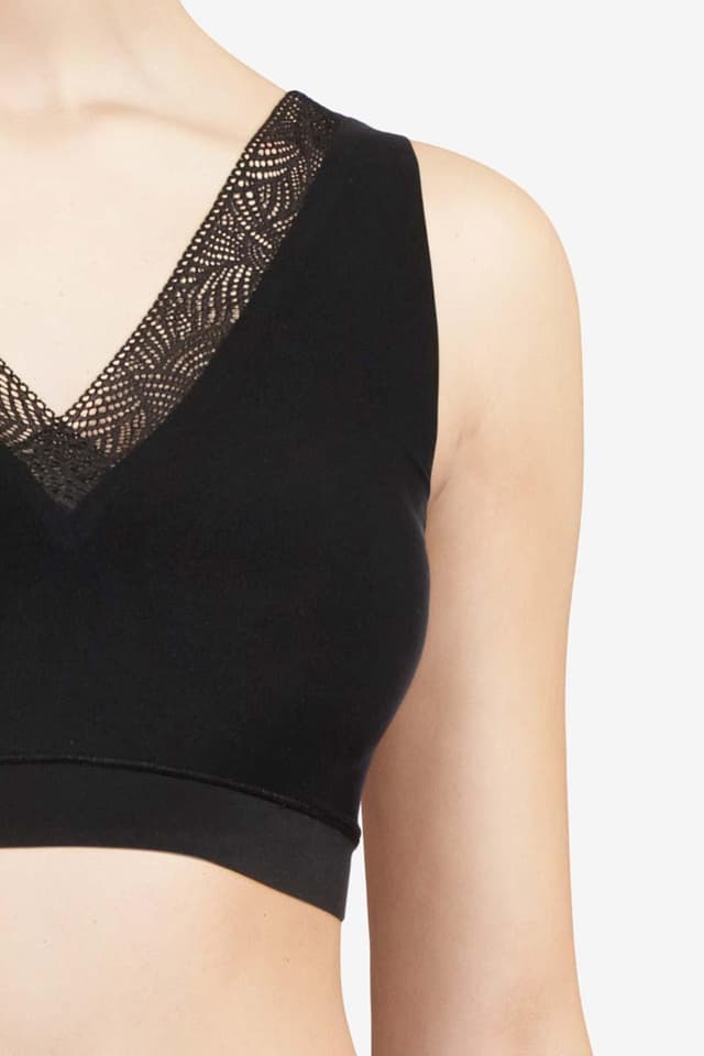 Chantelle Soutien-gorge Sans Armature Coques Dentelle - Noir - SoftStretch