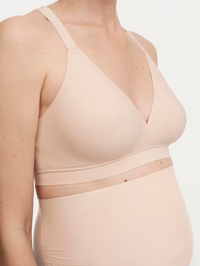 Chantelle Soutien-gorge Sans Armature Grossesse Et Allaitement - Beige Doré - Pure Maternity