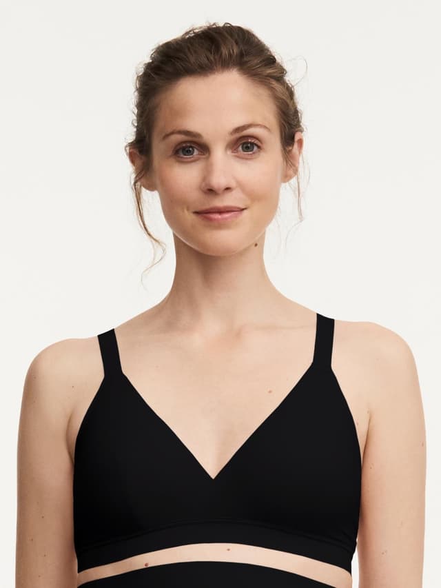 chantelle Soutien-gorge sans armature grossesse et allaitement - Noir - Pure Maternity