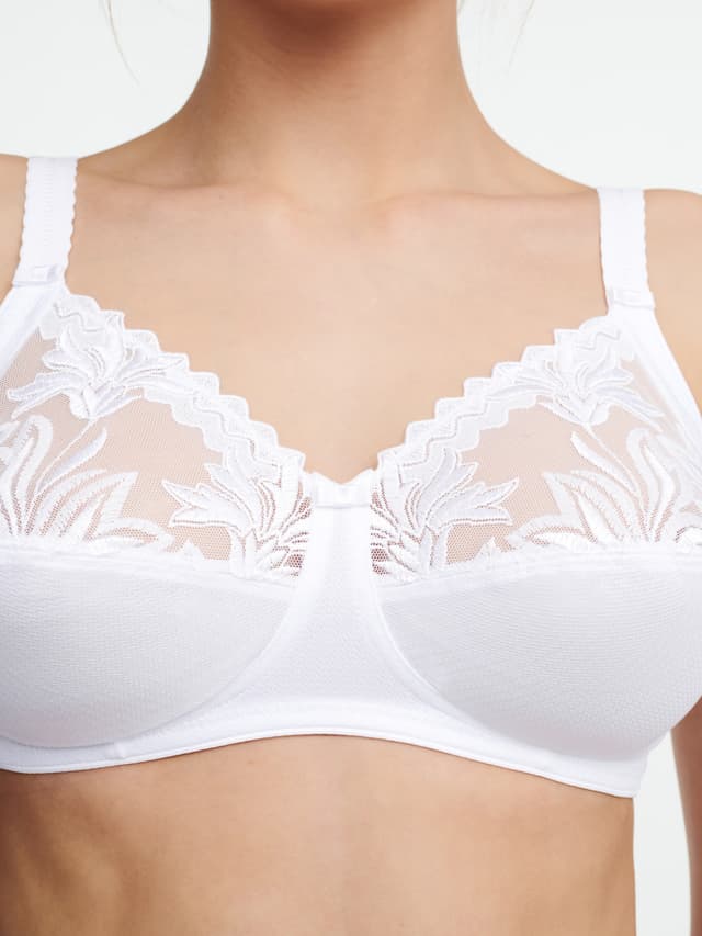 Chantelle Soutien-gorge Sans Armature Maintien - Blanc - Amazone