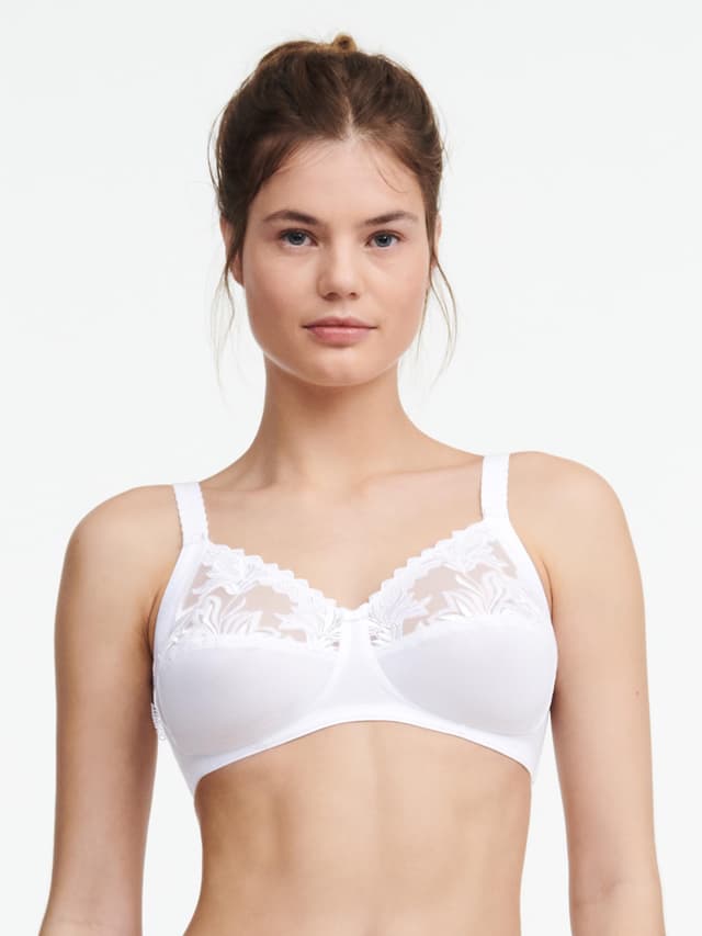chantelle Soutien-gorge sans armature maintien - Blanc - Amazone