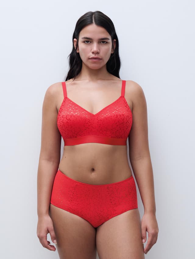 Chantelle Soutien-gorge Sans Armature Maintien - Coquelicot - Norah