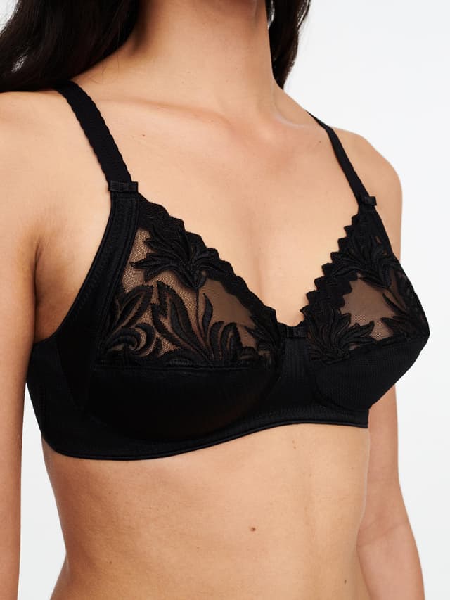 Chantelle Soutien-gorge Sans Armature Maintien - Noir - Amazone