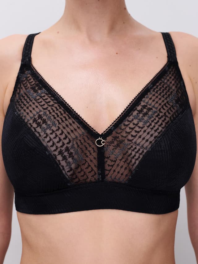 Chantelle Soutien-gorge Sans Armature Maintien - Noir - Intrigue