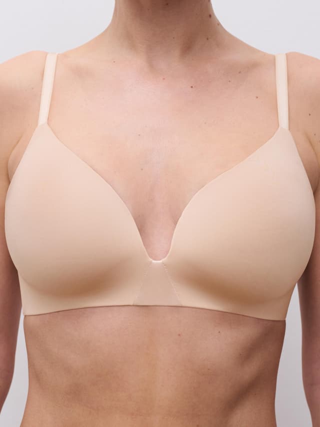 Chantelle Soutien-gorge Sans Armature Triangle Coques - Beige Doré - Essentiall