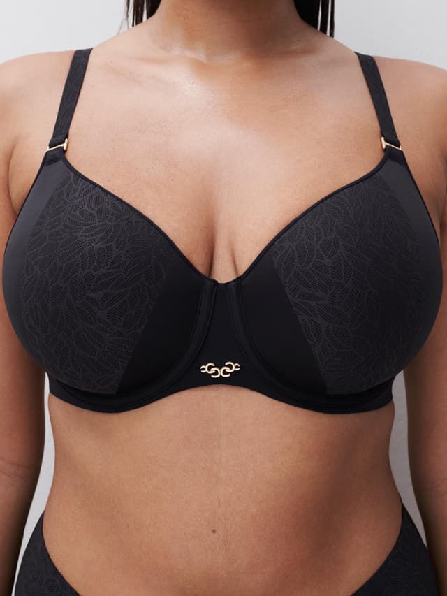 Chantelle Soutien-gorge Spacer Moulé Emboîtant - Noir - Pure Lace