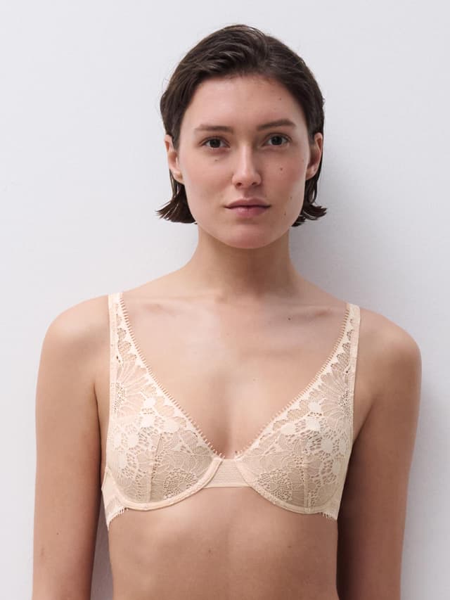 chantelle Soutien-gorge spacer plongeant - Beige doré - Day To Night