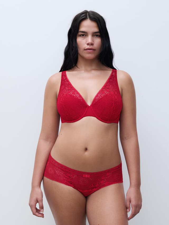 Chantelle Soutien-gorge Spacer Plongeant - Coquelicot - Day To Night
