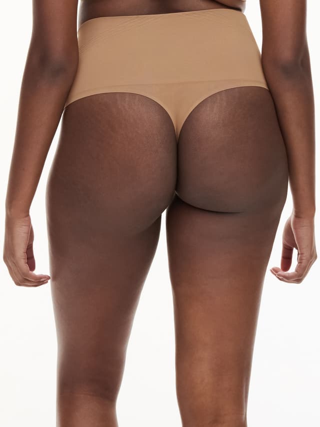 Chantelle String Gainant Taille Haute - Terracotta - Smooth Comfort