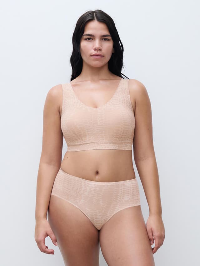 Chantelle String Taille Haute - Imprimé Serpent Clair - SoftStretch