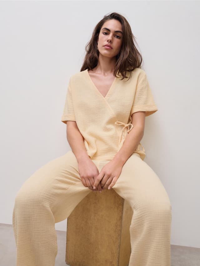 Chantelle T-shirt Manches Courtes - Jaune Tournesol - Saga