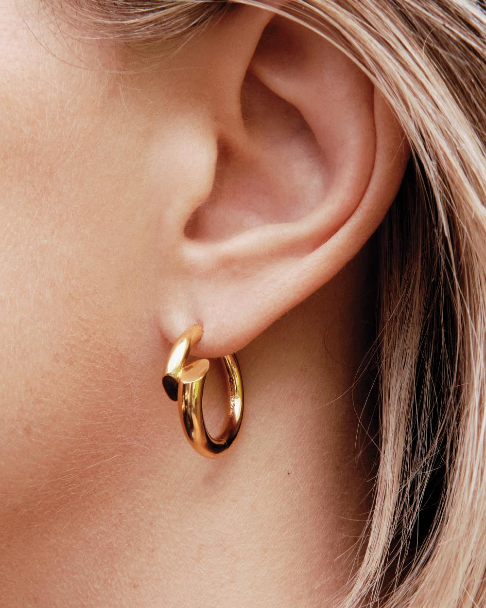 Charlotte Chesnais Boucles D'oreilles Créoles Biseau