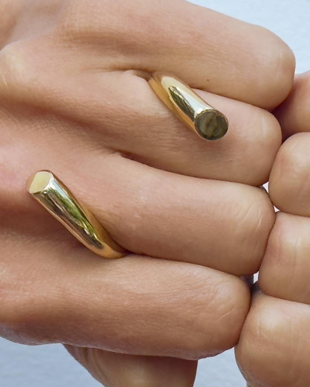 Charlotte Chesnais Bague Double Biseau