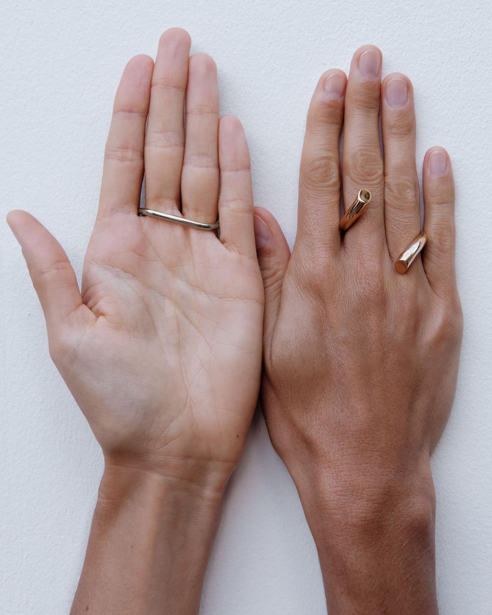 Charlotte Chesnais Bague Double Biseau
