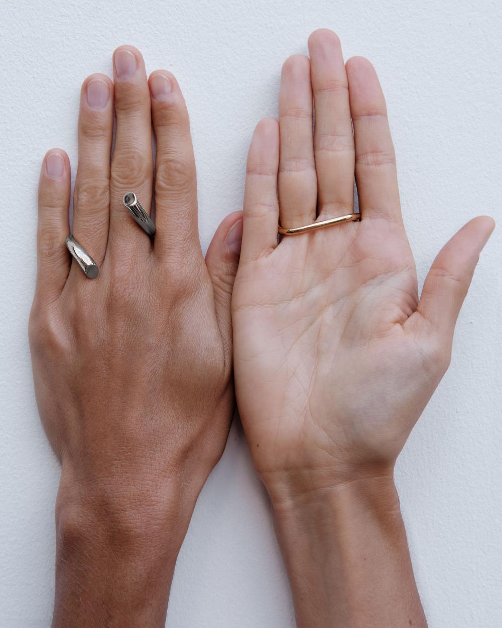 Charlotte Chesnais Bague Double Biseau