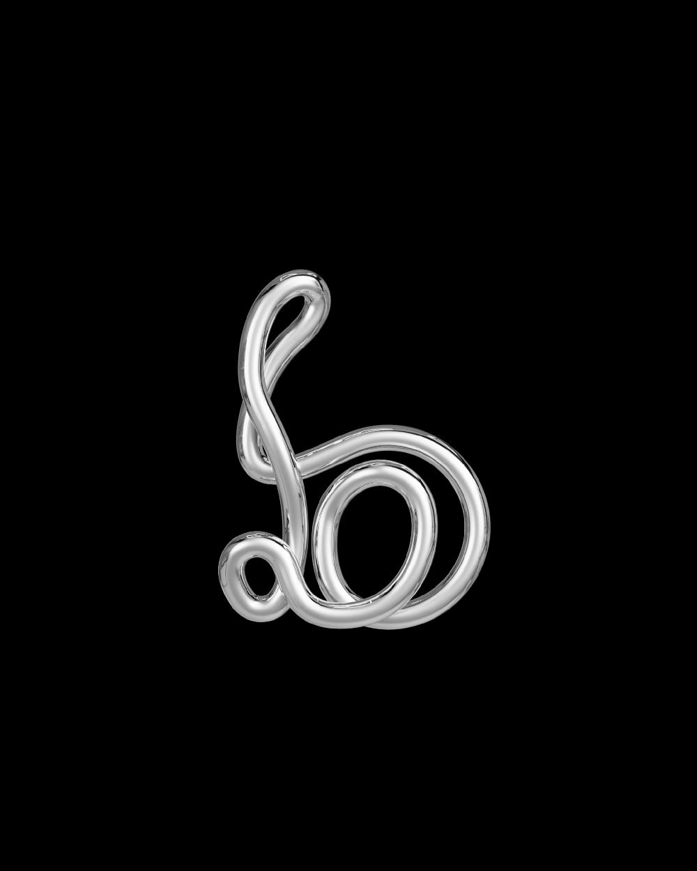 charlotte chesnais Collier Alphajewel - Lettre B