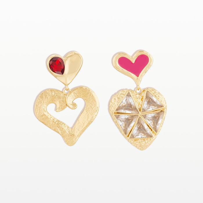 Christian Lacroix Boucles D'oreilles Asymétriques Lovestoria