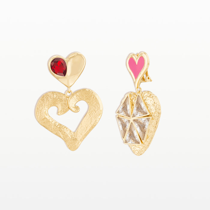Christian Lacroix Boucles D'oreilles Asymétriques Lovestoria
