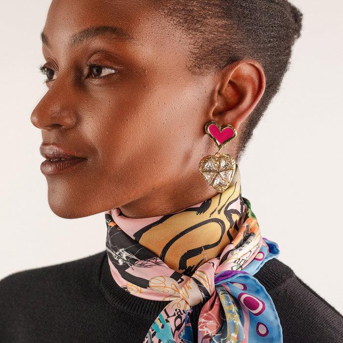 christian lacroix Boucles d'oreilles asymétriques lovestoria