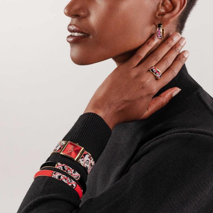 christian lacroix boucles d'oreilles créole Heart Shake