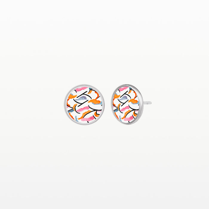 christian lacroix Boucles d'oreilles puces Bohemian Rhapsody Argentées