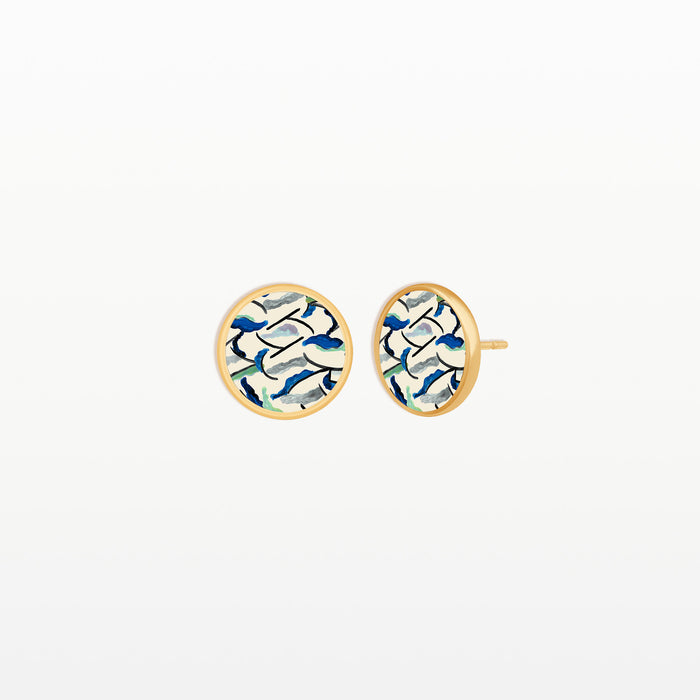 Christian Lacroix Boucles D'oreilles Puces Bohemian Rhapsody Dorées