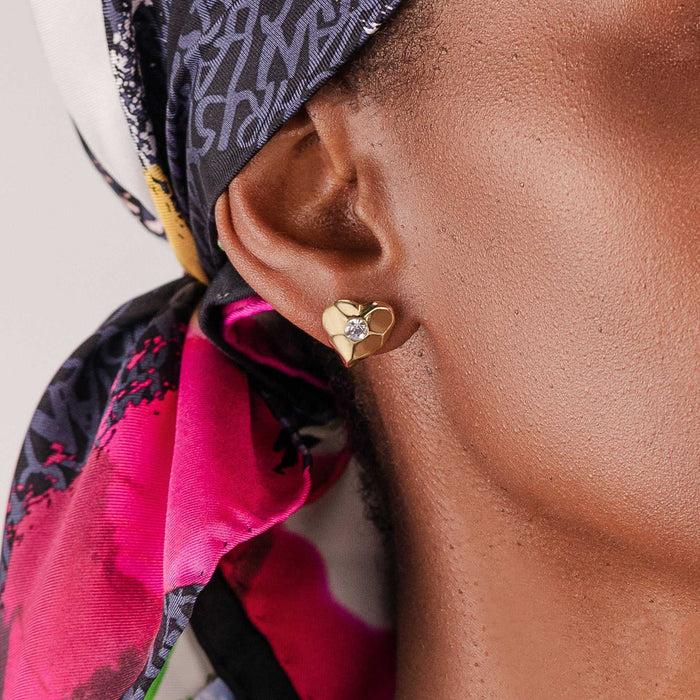 Christian Lacroix Boucles D'oreilles Puces Lovestoria