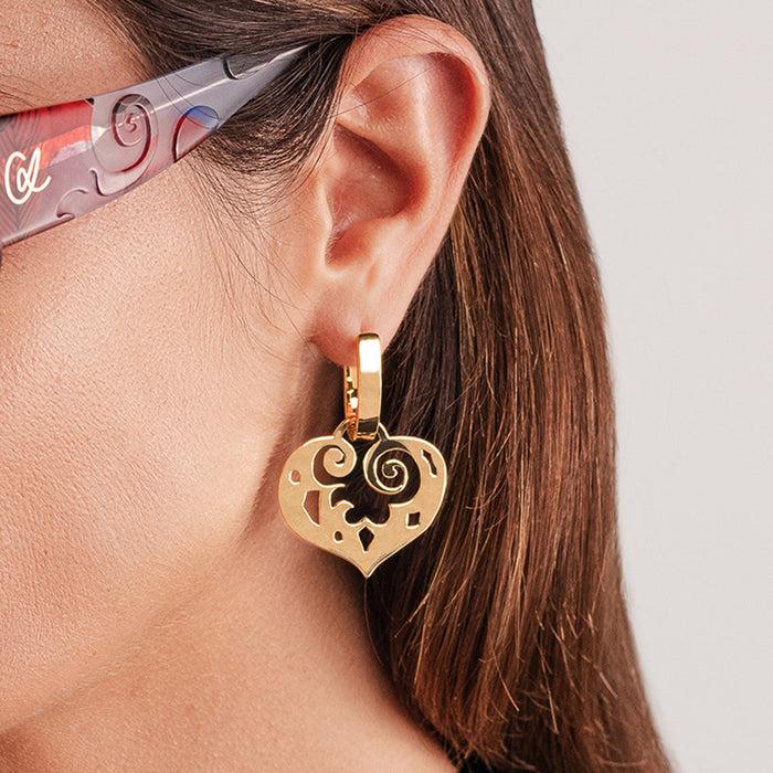 Christian Lacroix Boucles D'oreilles Heart Shake