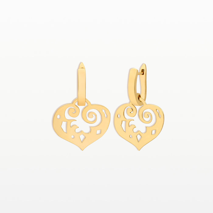 christian lacroix boucles d'oreilles Heart Shake