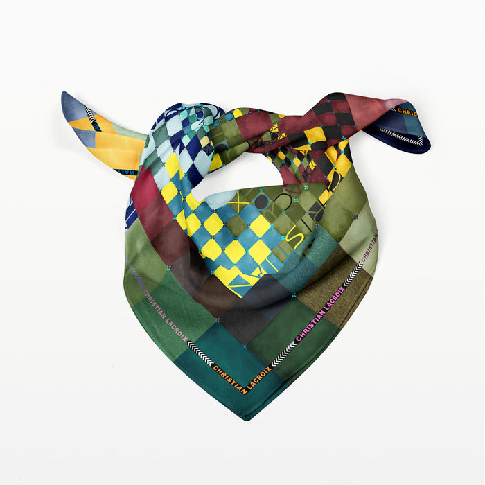 Christian Lacroix CARRÉ 90 COLOR GAMES Bleu