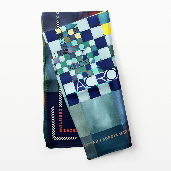 Christian Lacroix CARRÉ 90 COLOR GAMES Bleu