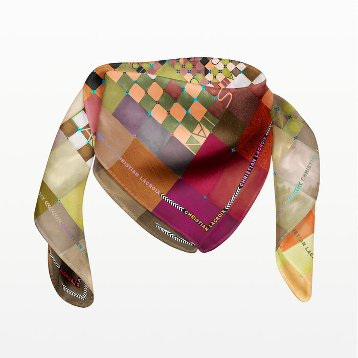 Christian Lacroix CARRÉ 90 COLOR GAMES Kaki
