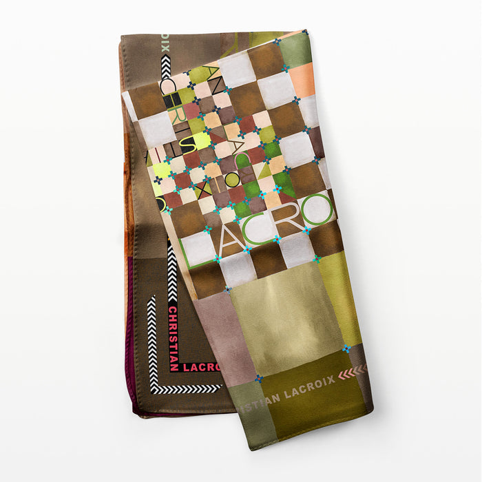 Christian Lacroix CARRÉ 90 COLOR GAMES Kaki
