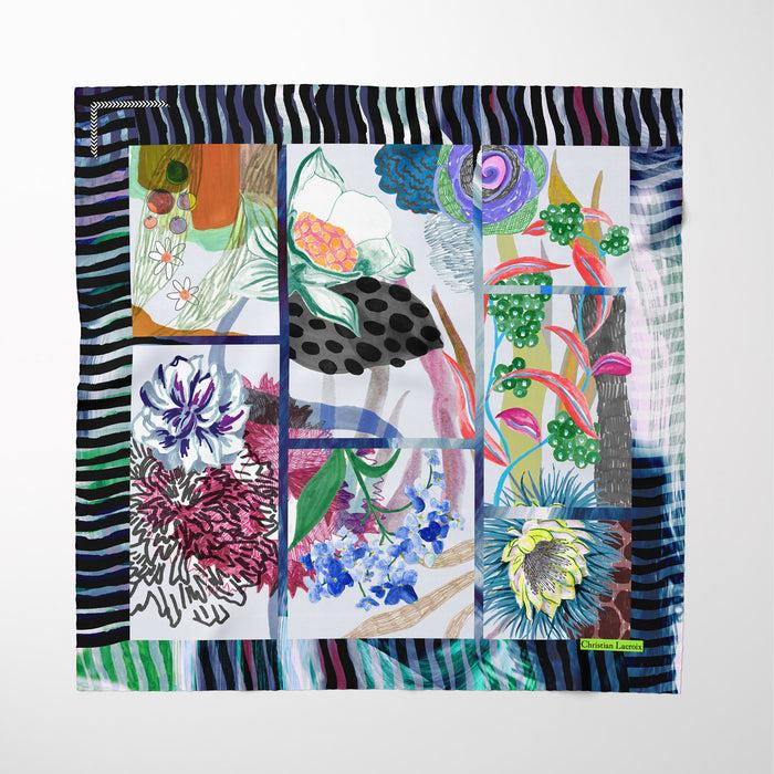 christian lacroix CARRÉ 90 HERBALISM Bleu