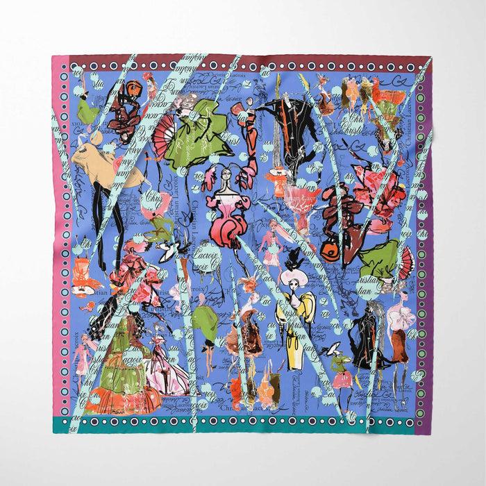 christian lacroix Carré 90 Transgression Bleu