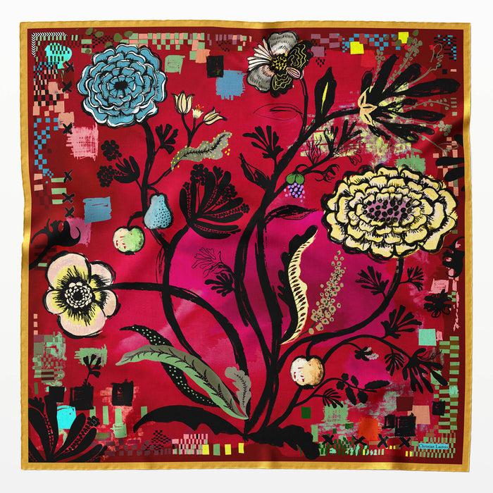 christian lacroix Châle 140 EVE'S EDEN Rouge