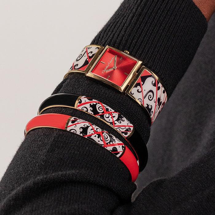 Christian Lacroix Jonc Heart Shake Noir