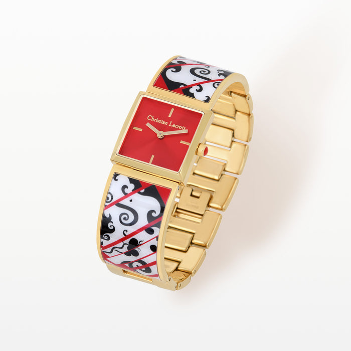 Christian Lacroix Montre Heart Shake Rouge