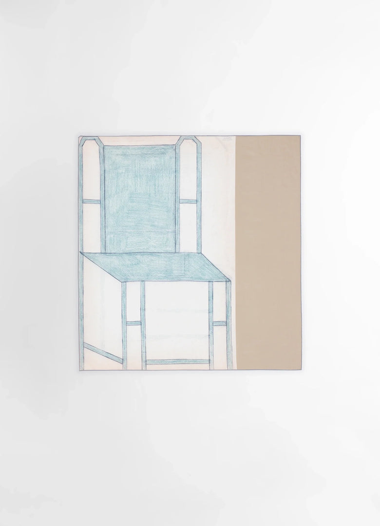 Christophe Lemaire CARRÉ DE SOIE CHAISE VERTE 90 PHILIPPE WEISBECKER