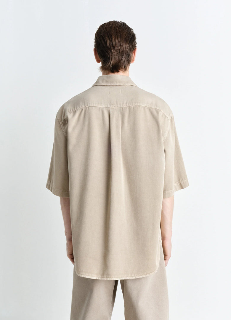 Christophe Lemaire CHEMISE EN DENIM À MANCHES COURTES