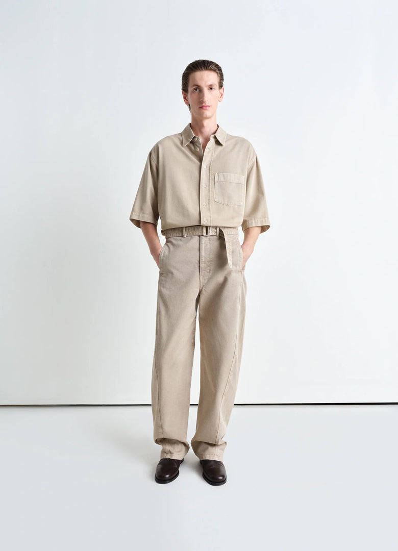 Christophe Lemaire CHEMISE EN DENIM À MANCHES COURTES