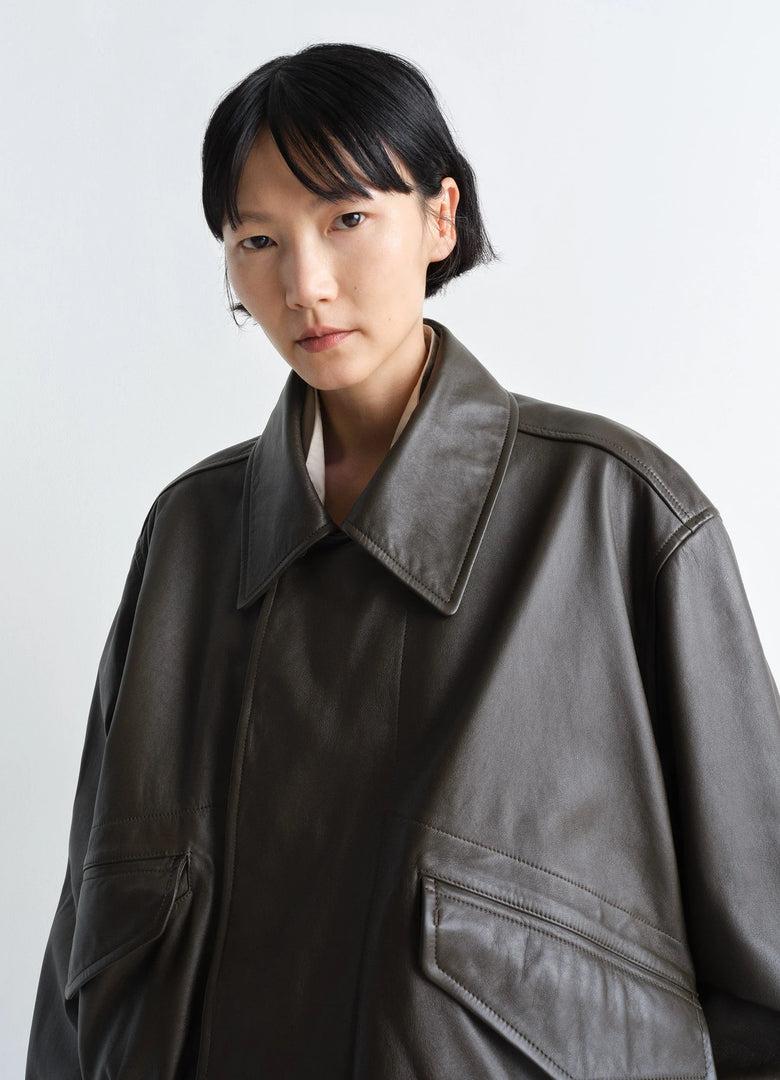 Christophe Lemaire BLOUSON EN CUIR