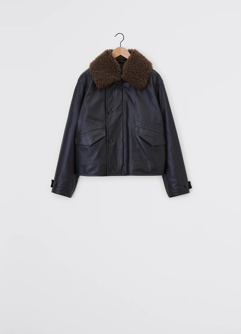 Christophe Lemaire BLOUSON EN CUIR MATELASSÉ
