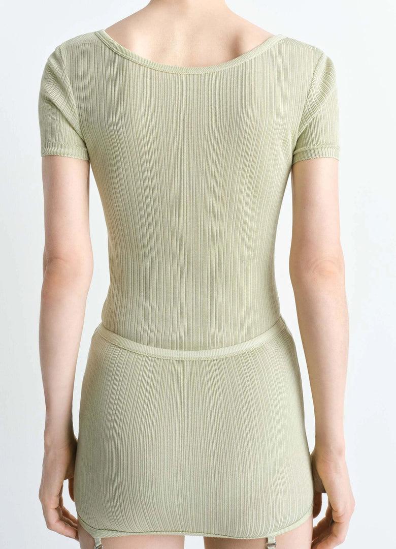 Christophe Lemaire BODY CÔTELÉ À BOUTONS