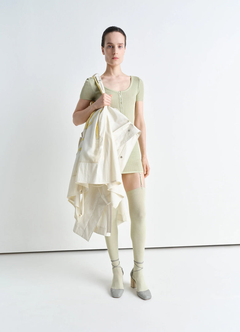 Christophe Lemaire BODY CÔTELÉ À BOUTONS