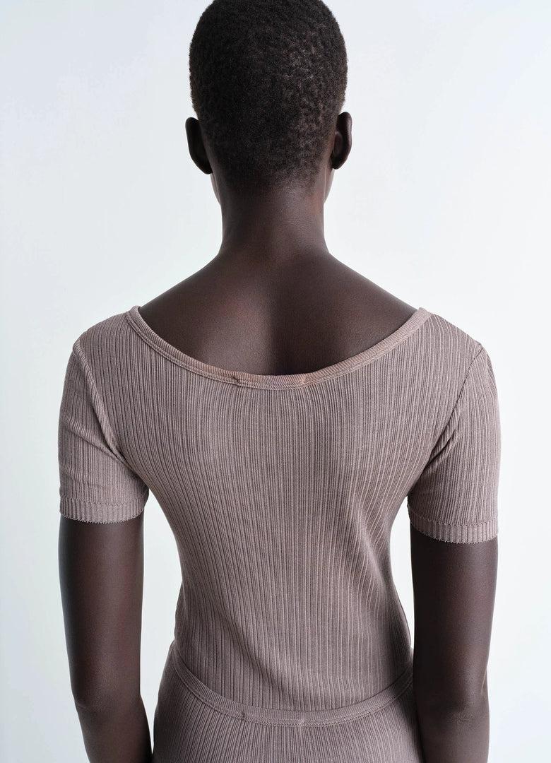 Christophe Lemaire BODY CÔTELÉ À BOUTONS